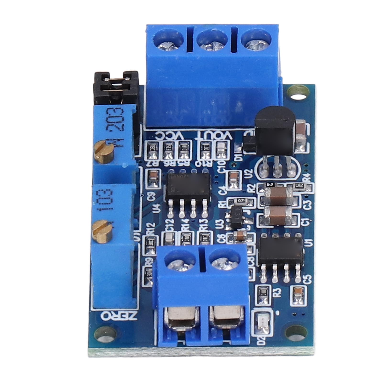 Fafeicy Convertidor de Corriente a Voltaje 4-20mA a 0-3.3V 5V 10V, Módulo de Conversión de Señal Transmisor de Voltaje Grado Industrial 2 Piezas