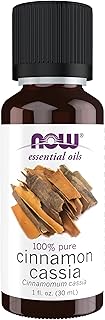 NOW Essential Oils, Cinnamon Cassia Oil, Warming Aromatherapy Scent, Steam Distilled, 100% Pure, Vegan, Child Resistant Ca...