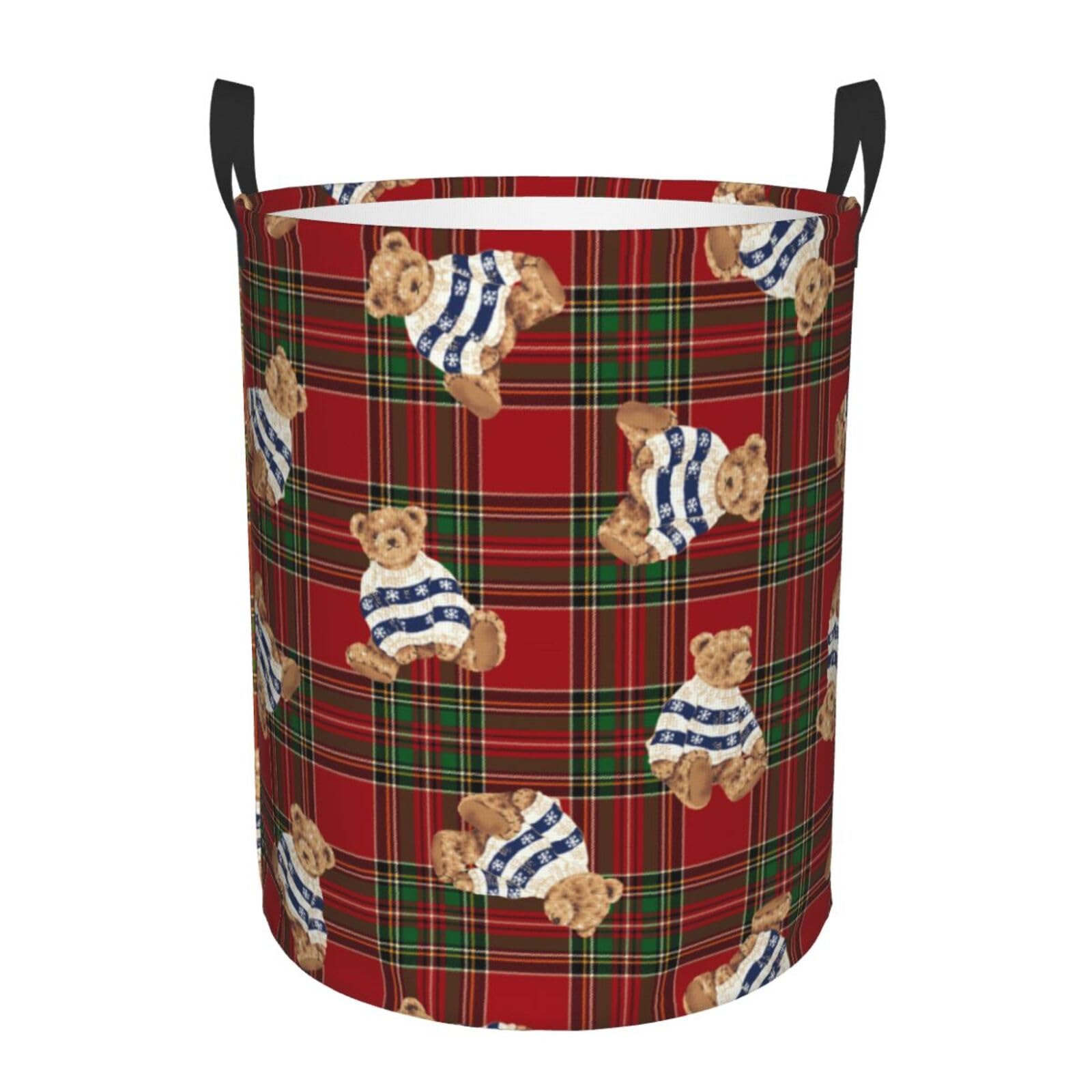 Laundry Basket Bear Laundry Hamper Waterproof Idea Hampers Large Collapsible Baskets with Handle Suitable for Bedroom Bathroom Utility Room Kitchen