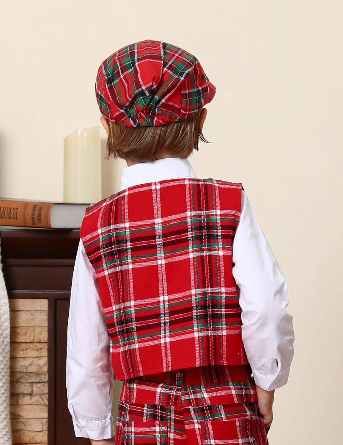 A&J DESIGN Baby Boy Driver Cap, Toddler 2pcs Newsboy Cap & Bow Tie (3 Months - 8 Years) - Image 3