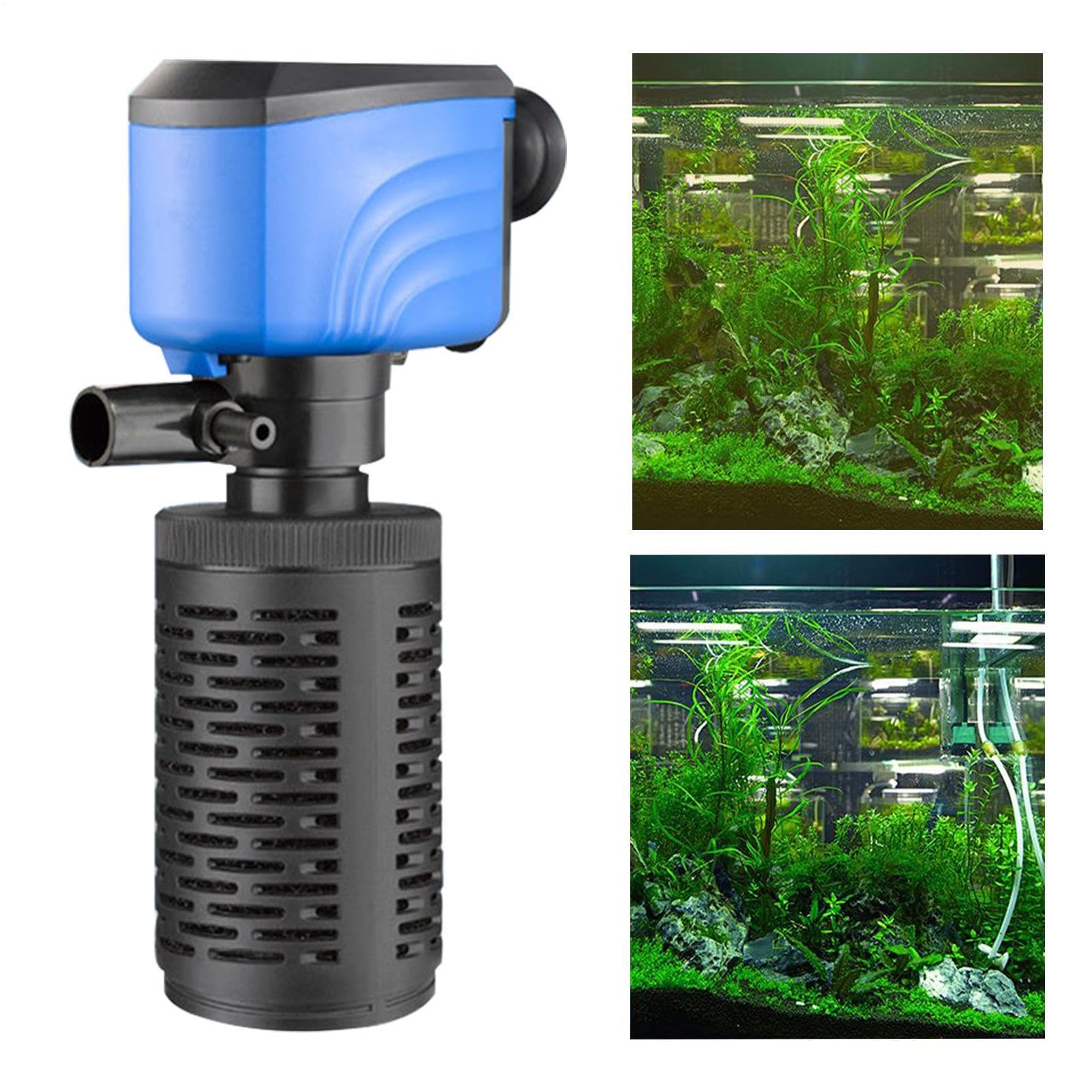 Filtro De Agua Para Acuario - Bomba de Estanque Potente para Oxigenación,Máquina Silenciosa de Flujo de Agua para Hogar Oficina Sala de Estar