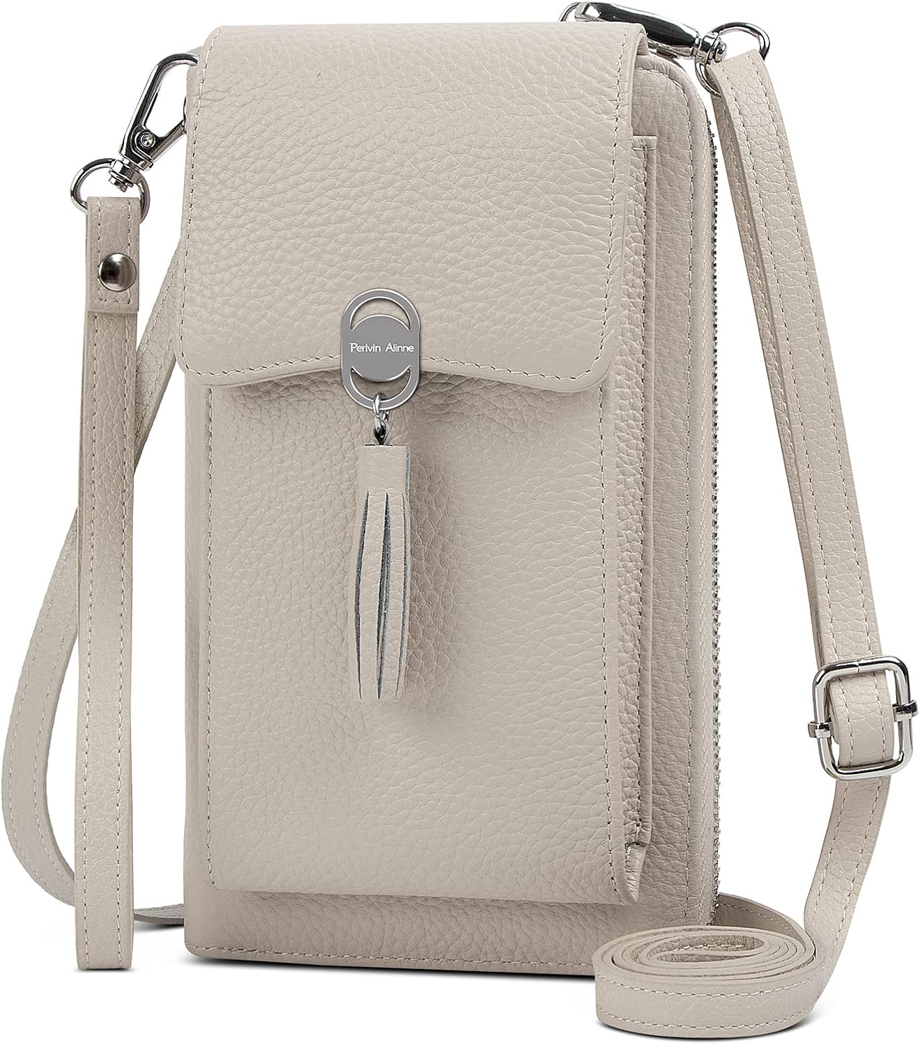 Small Genuine Leather Crossbody Bag for Women Rfid Blocking Cell Phone Wallet Purse Handbag with Card Slots