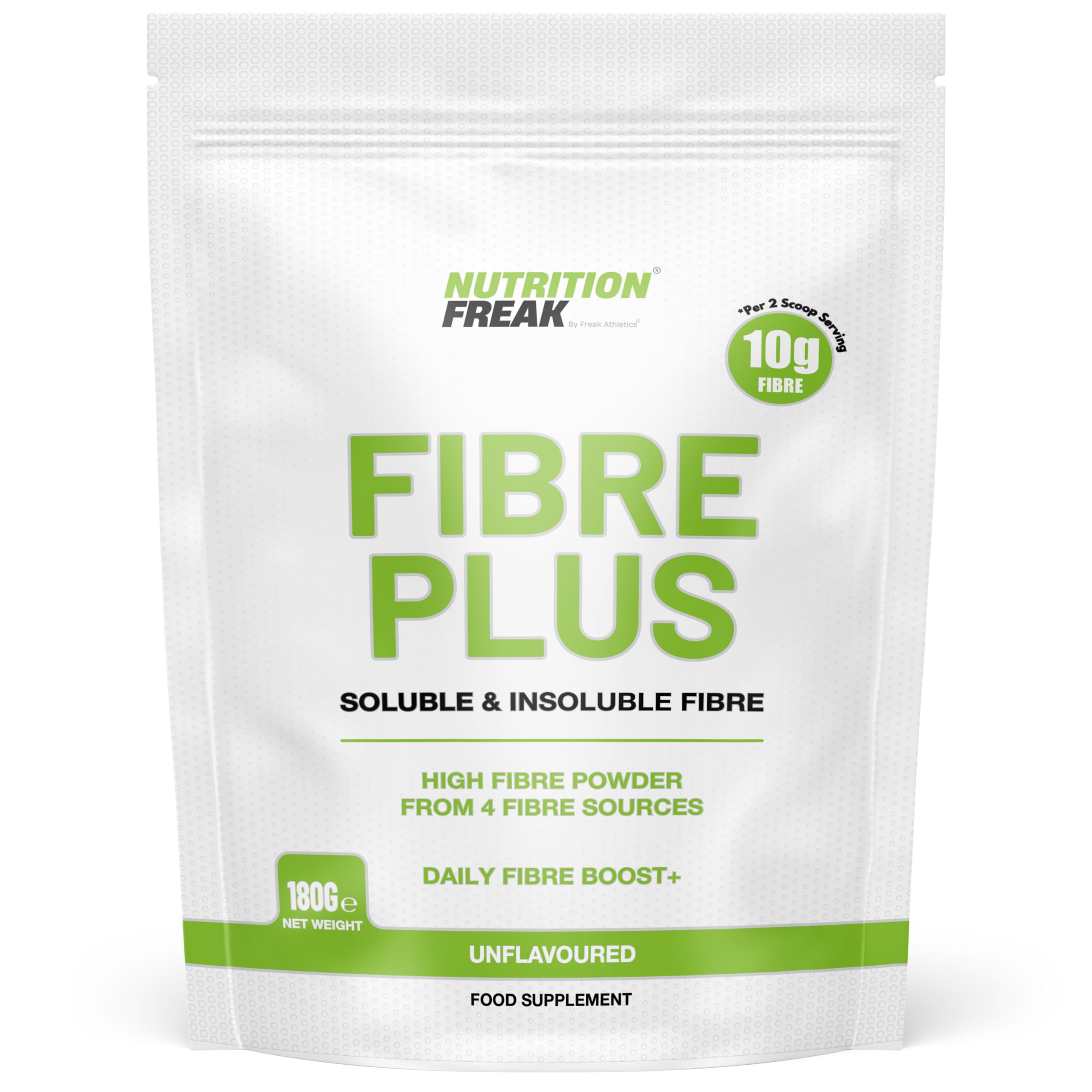 Fibre Supplement Prebiotic Fibre Powder - Soluble & Insoluble Fibre from 4 Fibre Sources - 10g Fibre Per 2 Scoop Serving - Prebiotic Fibre Suitable for Men & Women UK Made