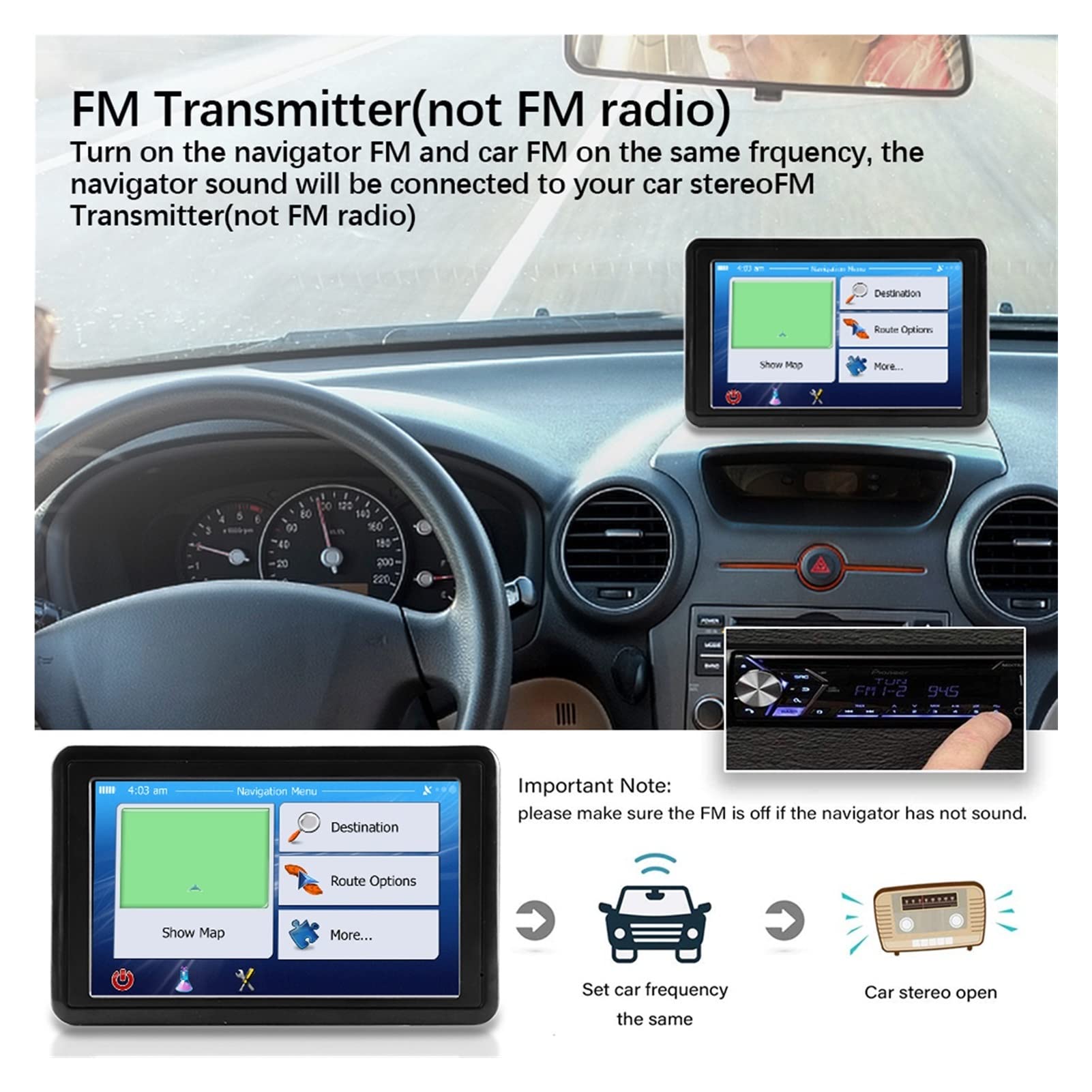 Navigazione GPS per camion, camper, auto Auto da 5 pollici GPS 8G 256m. Sistema di navigazione Ultima mappa Touchscreen con videocamera Voice Guidance Voice Avvertenza for auto camion Facile da usare