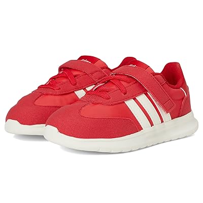 adidas Kids Run 70s 2.0 Elastic Lace Strap Shoes (Toddler) Kids Shoes Pure Ruby/Off White/Better Scarlet