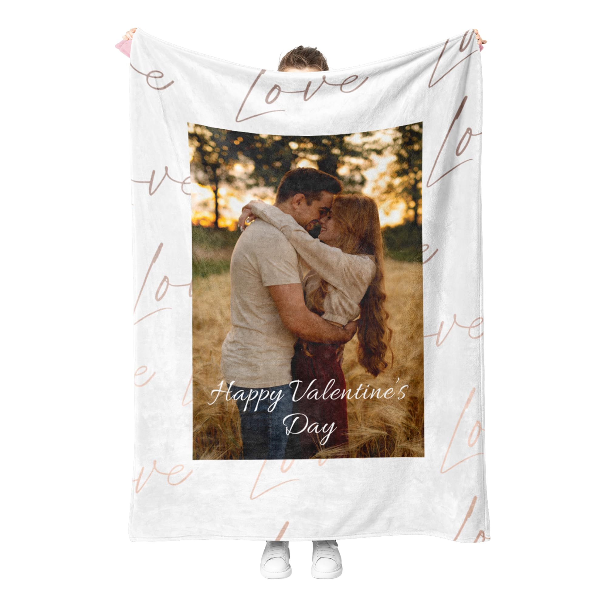 Personalised Throw Blanket Customizable Photo Blanket, Photo Collage Gifts for him or her, Family & Friends Custom Gifts, Special Memory Keepsake Gift