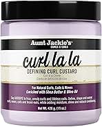 Aunt Jackie's Curl La La, Lightweight Curl Defining Custard, Enriched with Shea Butter & Olive Oil, Basic, 15 Ounce