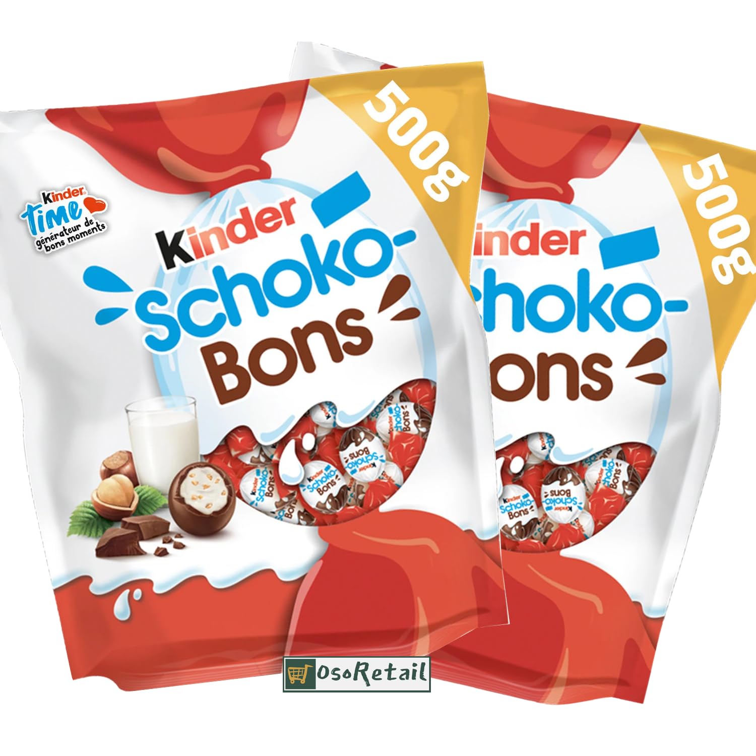 Wie Viele Schoko Bons Sind In Einer Packung OsoRetail Kinder Schoko-bons XXL Packung mit 1 x 500 g. : Amazon.de