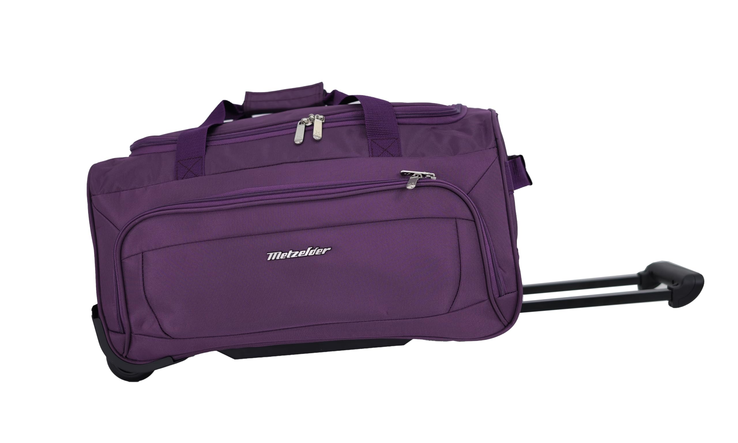 METZELDER Sac Voyages Trolley à roulettes Walker Gros Volume Chargement. (Violet (Purple), Petite Taille (Cabine)_53x30x28cm_45L_1.9kg)