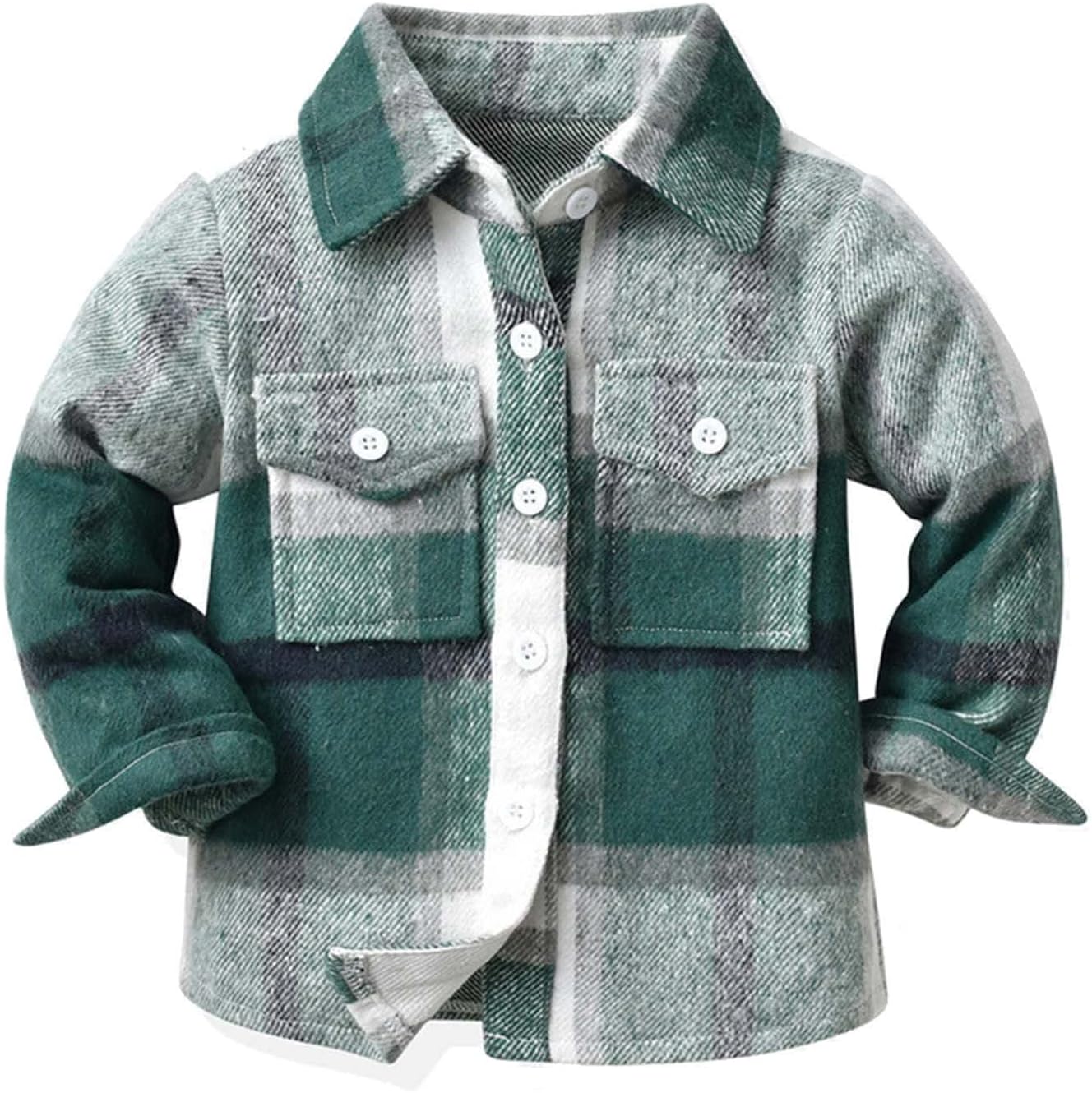 Toddler Baby Flannel Jacket,Baby Girl Boy Plaid Jamaica Ubuy - Main Image