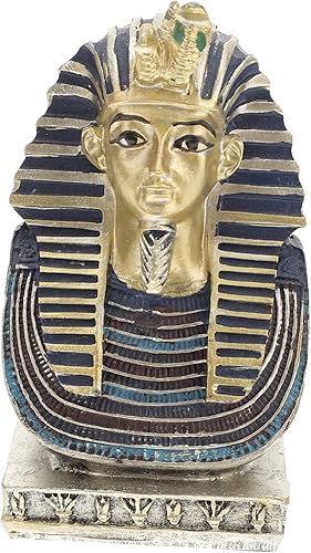 TUT - Figura decorativa de faraón egipcio, mini decoración, decoración dorada para el hogar, para mujer, escultura interior King TUT, estatua