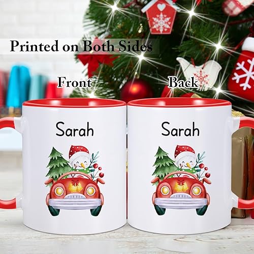 Miniatura 4 de Tazas de Navidad para niños, muñeco de nieve, Papá Noel, taza de café de Navidad para niñas y niños, regalos de Navidad personalizados, regalos de