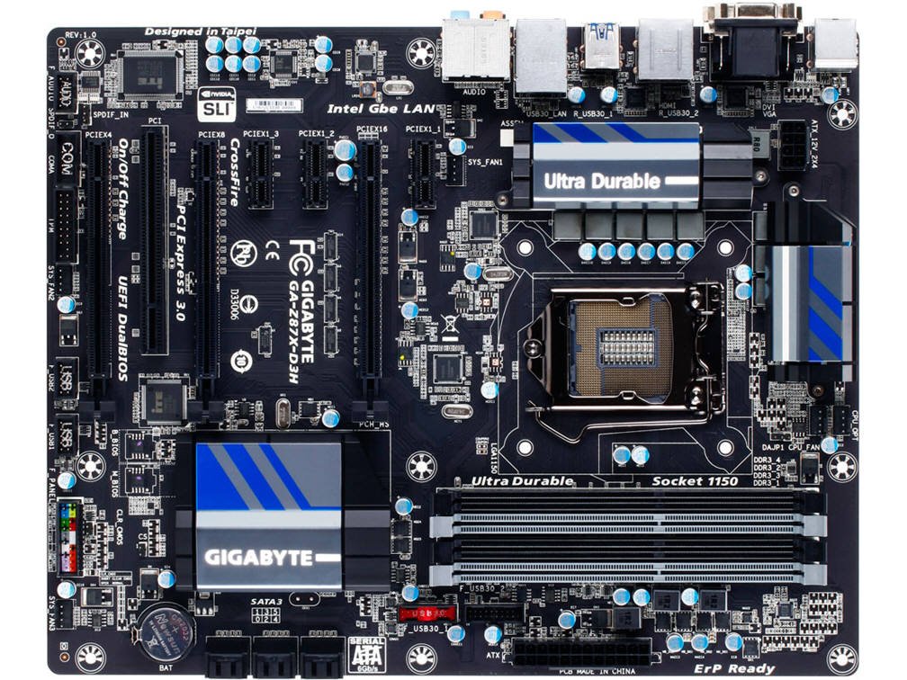 Gigabyte GA-Z87X-D3H - Placa Base (DDR3-SDRAM, DIMM, 1333,1600 MHz
