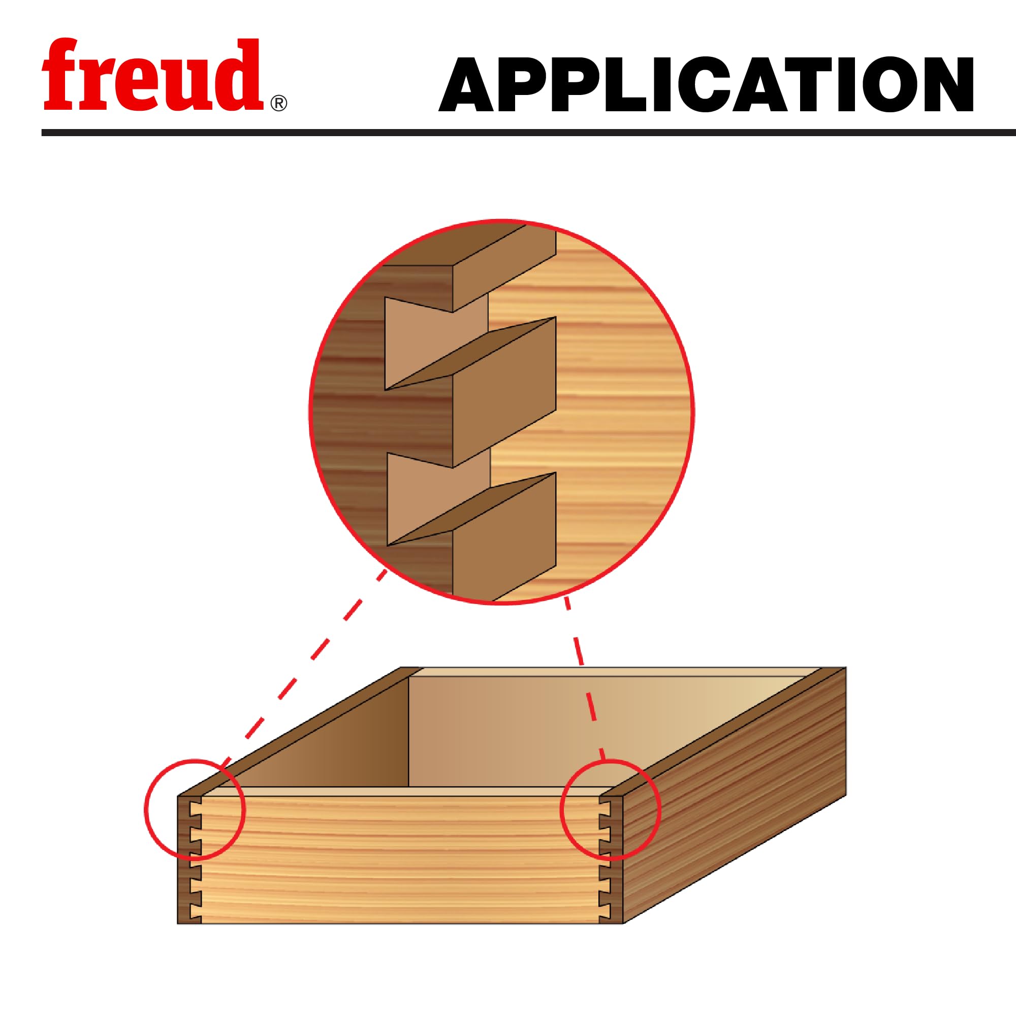 Freud 1/2" Dovetail Router Bit - Precision Cuts -6 Freud 1/2" Dovetail Router Bit - Precision Cuts -6