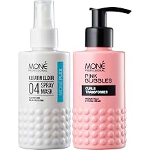 MON  PROFESSIONAL Defining Curl Cream & Leave-in-Conditioner Spray 10-in-1 Benefits with Heat Protection and Detangling - 150ml & 150 ml