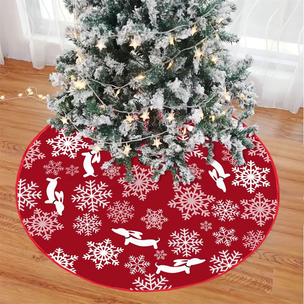 Mateju Christmas Tree Skirt, Christmas Tree Skirt, Large Christmas Tree