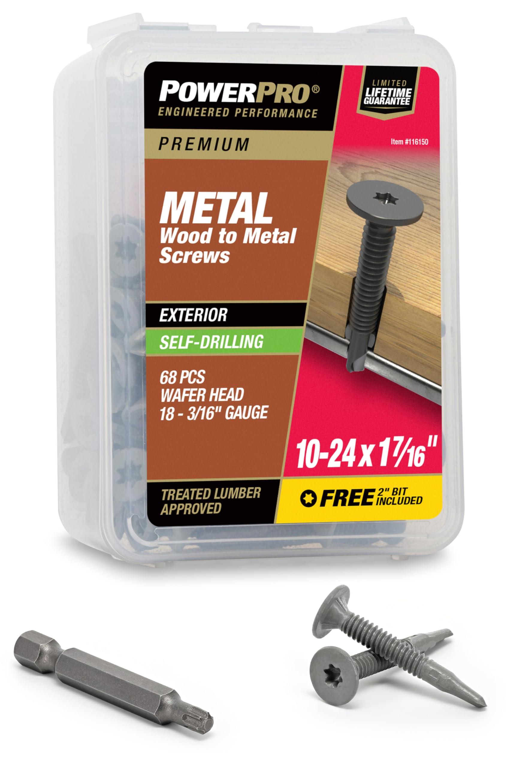 Amazon.com: Power Pro Premium Star Drive Wafer Sheet Metal Screws