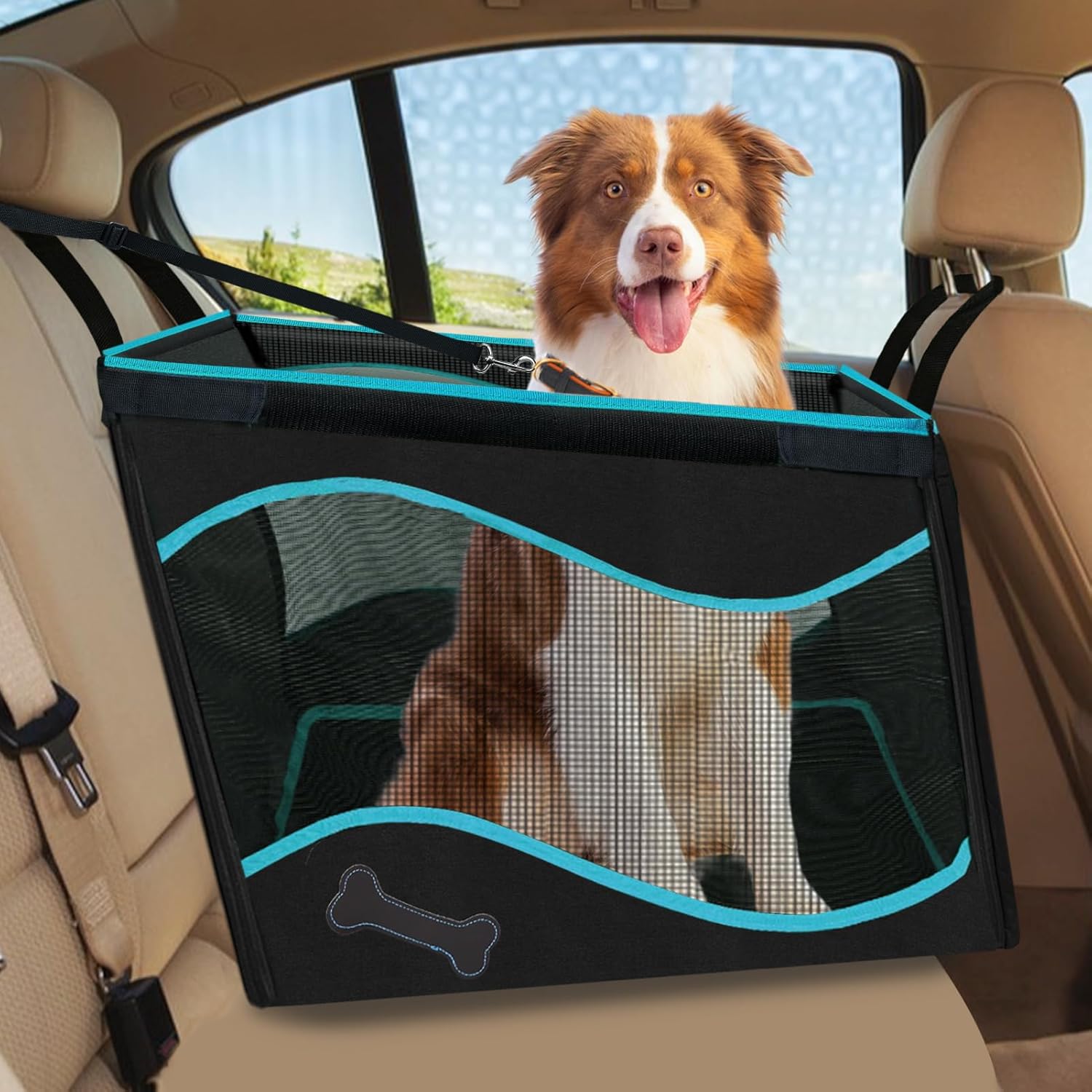 Colarlemo Dog Car Seat for Large Medium Dogs, Car Seat for