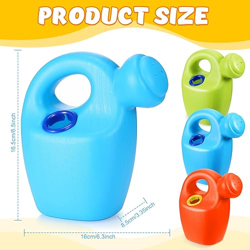 Miniatura 3 de Lunmon Paquete de 6 regaderas para niños, juguetes de arena de playa, regadera de plástico, herramientas de jardín interesantes, equipo de