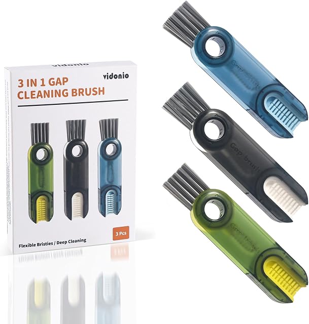 3 in 1 Cup Lid Gap Cleaning Brush Set