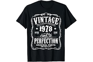 Vintage Made In 1978 T-Shirt, a Nostalgic Walk Down Memory Lane