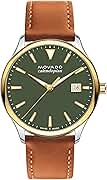 Movado Heritage Series Calendoplan Men's Watch - Swiss Quartz Movement, Leather Strap - 3 ATM Water Resistance - Classic, Luxury Fashion Timepiece for Him - 40mm