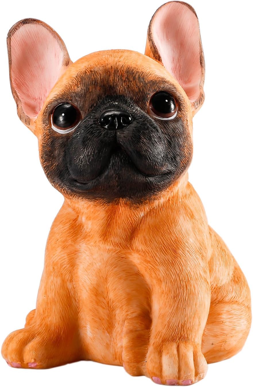 Qianmufan Sitting French Bulldog Statue 6"X4.5", Cute Shape, Best Gift