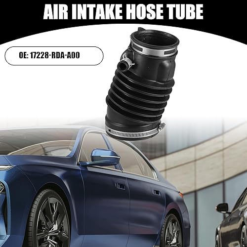 Miniatura 2 de Tubo de manguera de admisión para filtro de aire con abrazaderas 17228-RDA-A00 - Filtro de motor de automóvil Tubo de manguera de conducto de