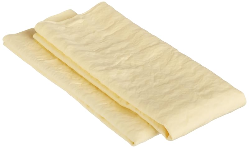 Pano de camurça sintética superabsorvente Amazon Basics para secagem e limpeza, lavável à máquina, amarelo, pacote com 2
