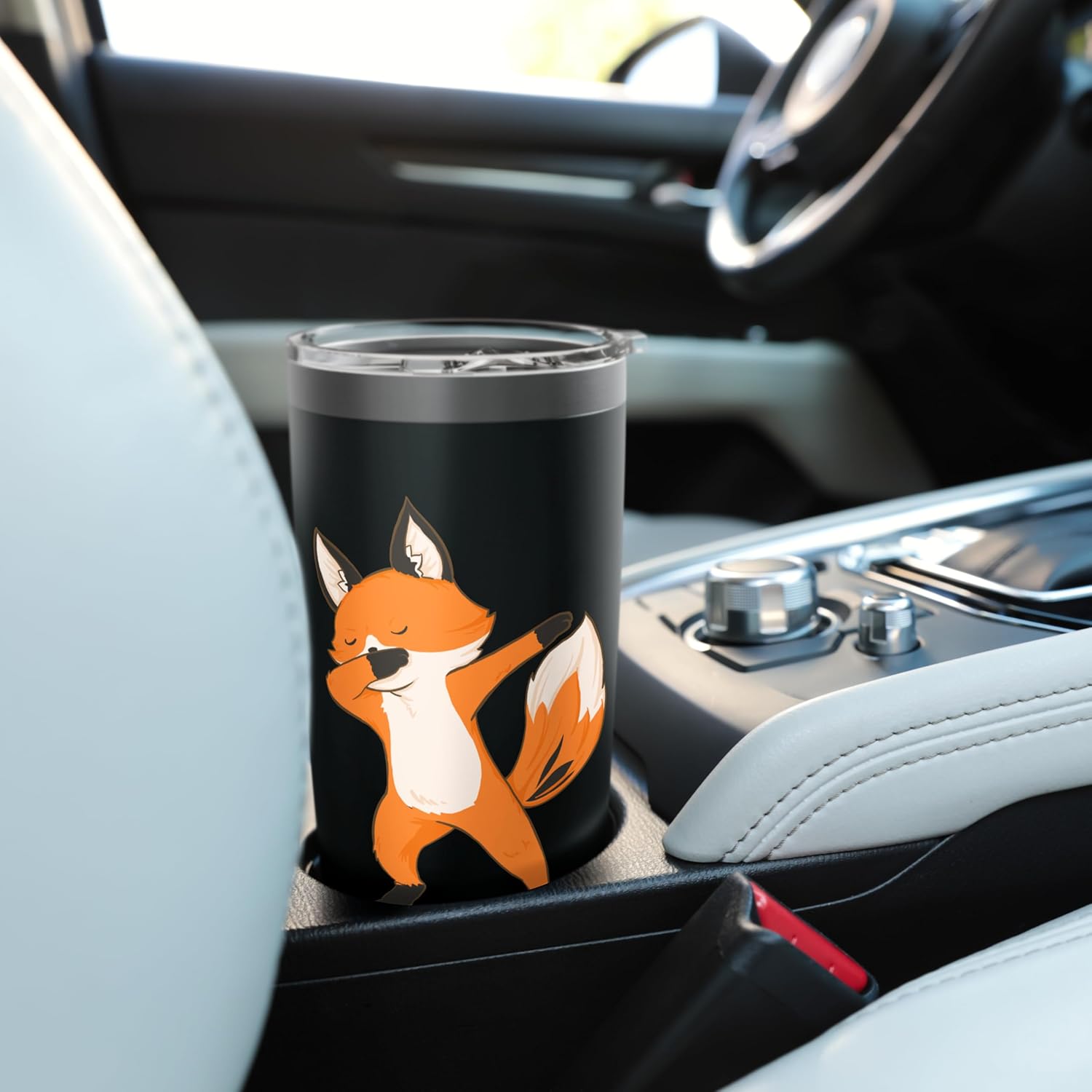 Dabbing Fox - Wildlife Animal Lover Zookeeper Stainless Steel Insulated Tumbler - Image 6