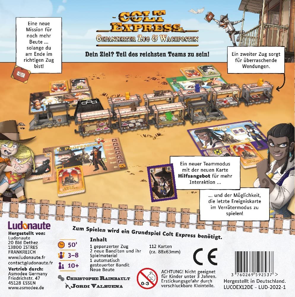 Asmodee ASM Colt Express - Gepanzerter Zug & WAC LUDD0021