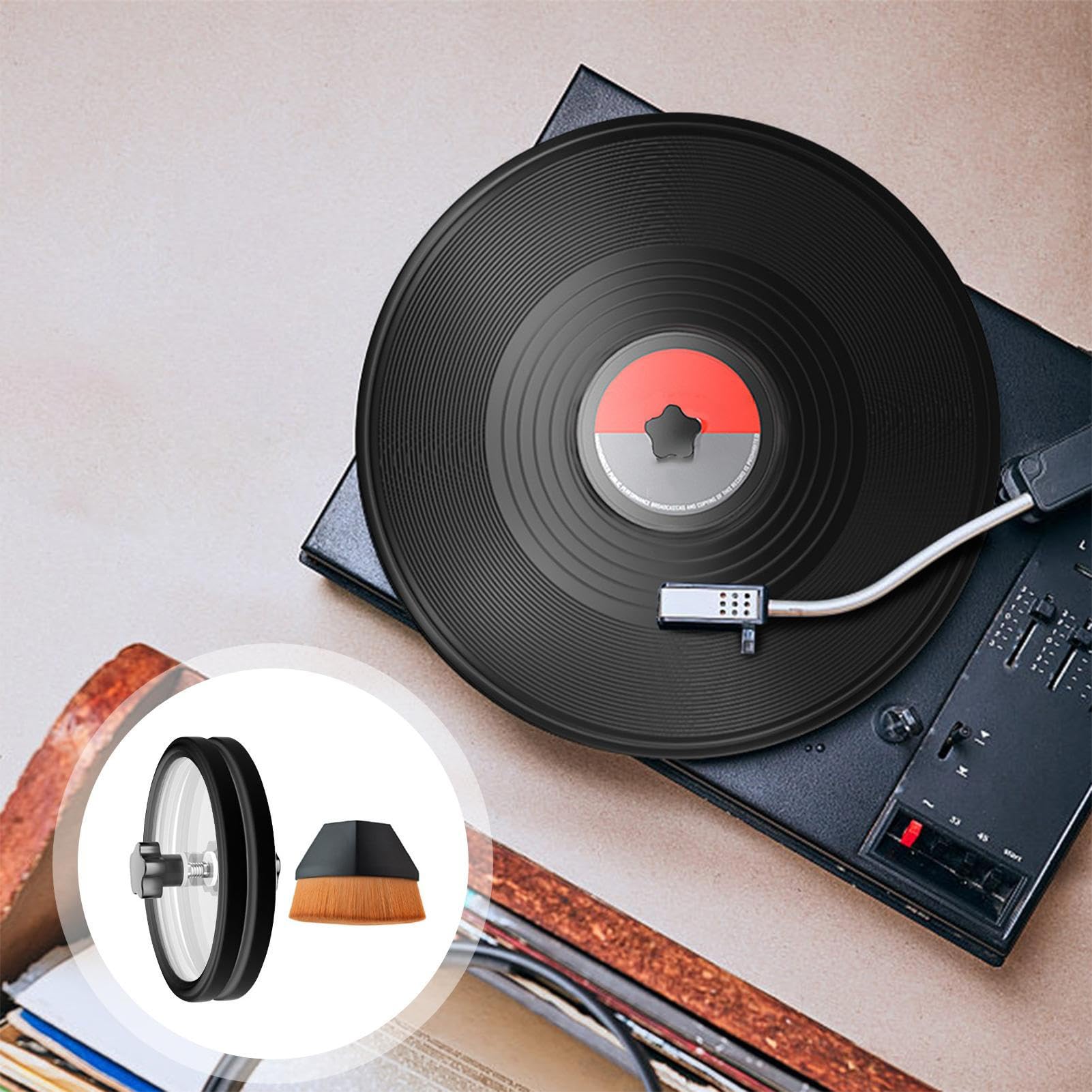 Étiquette de nettoyage pour disques vinyles