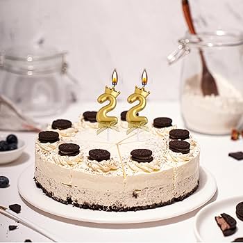 Amazon.co.jp: VSHILI 22歳の誕生日キャンドル 22歳の数字の誕生日