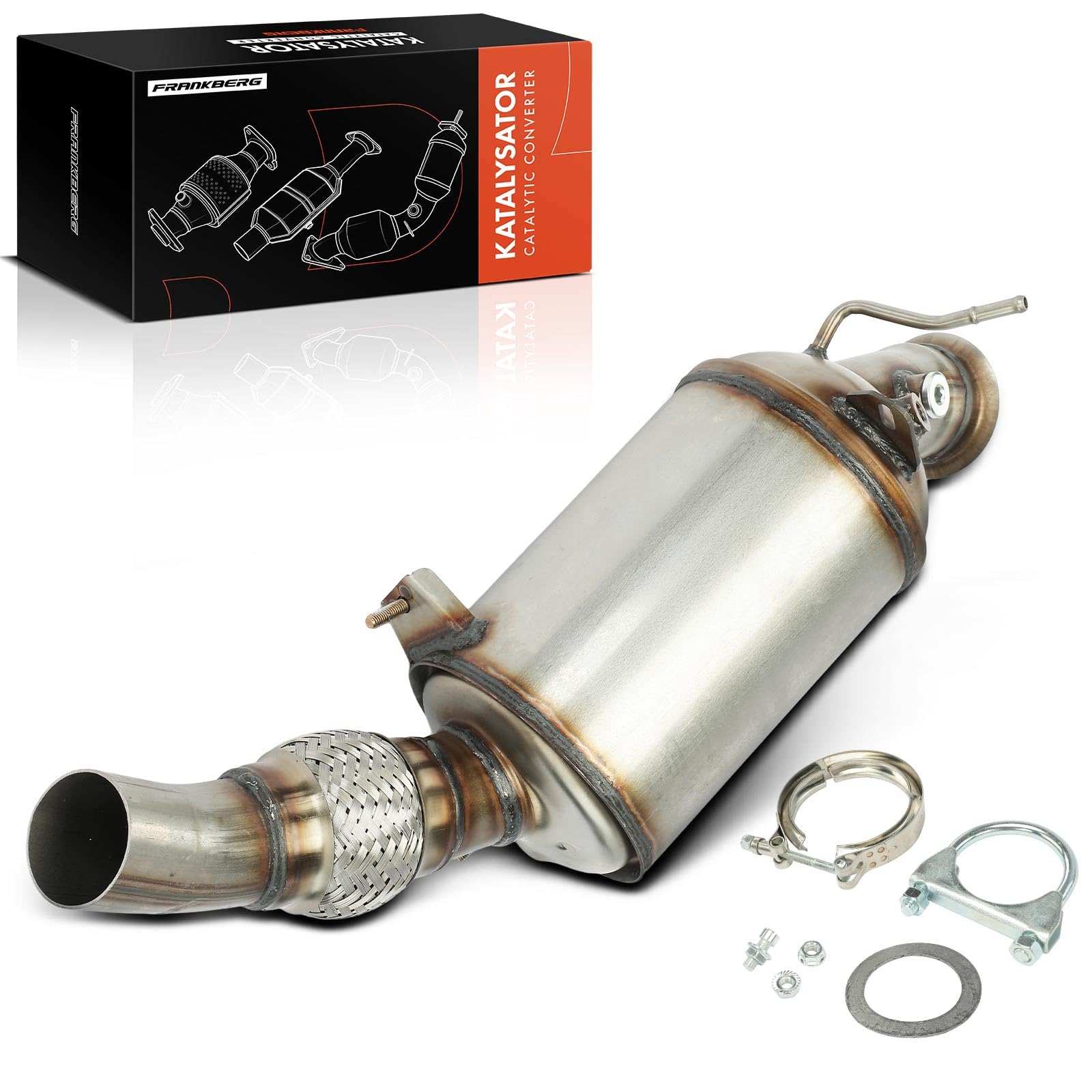 Frankberg Filtro de partículas diésel (DPF) 18307812283 | Compatible con: Serie 1 Convertible E88, Serie 1 E81, Serie 3 Touring E91, Serie 3 E90, Serie 1 E87
