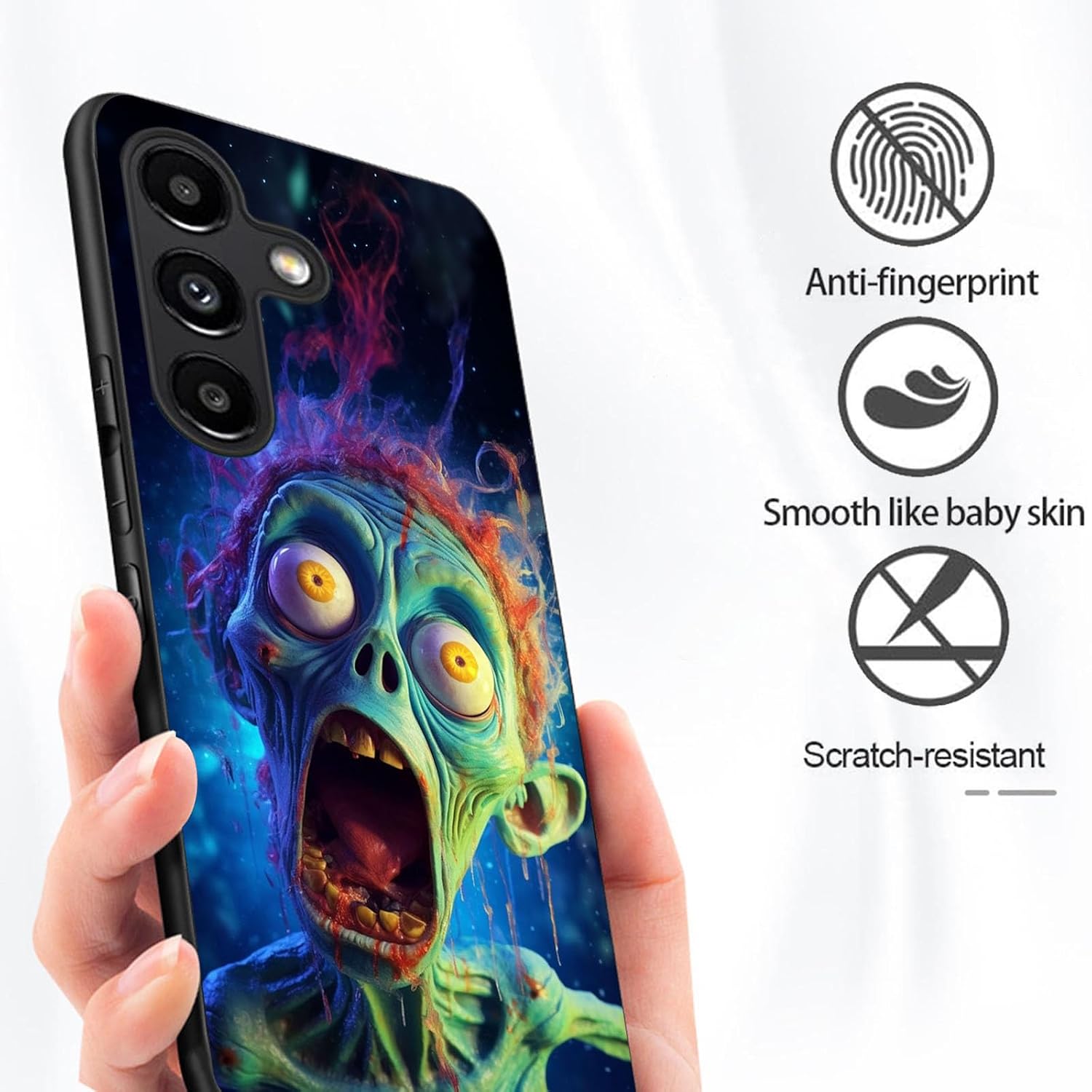 Designed for Samsung Galaxy S26 5G Case 6.2 inch,Ultra-Thin Silicone Case,Anti-Scratch and Shock-Proof Bumper Cover - Funny Zombies image 4