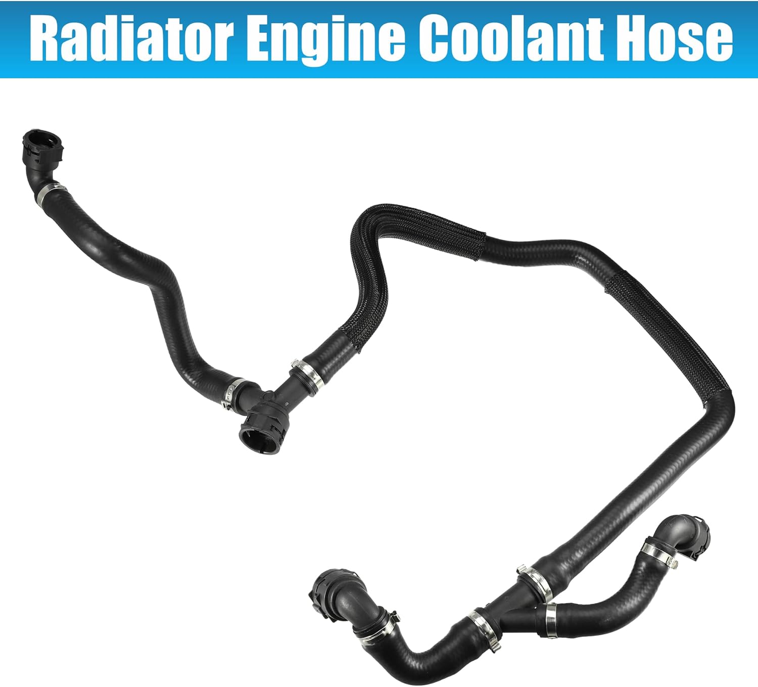 X AUTOHAUX Radiator Coolant Water Hose Inlet Hose for BMW X5 2007 2008 3.0si 3.0L L6 - Gas for BMW X5 2009 2010 XDrive30i 3.0L L6 - Gas No.17127537109