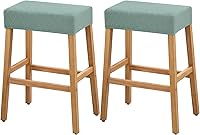 Vista 47 de YISUN Fundas de taburete rectangulares, paquete de 2 fundas elásticas impermeables para asiento de silla de montar, taburetes de bar, sillas de bar