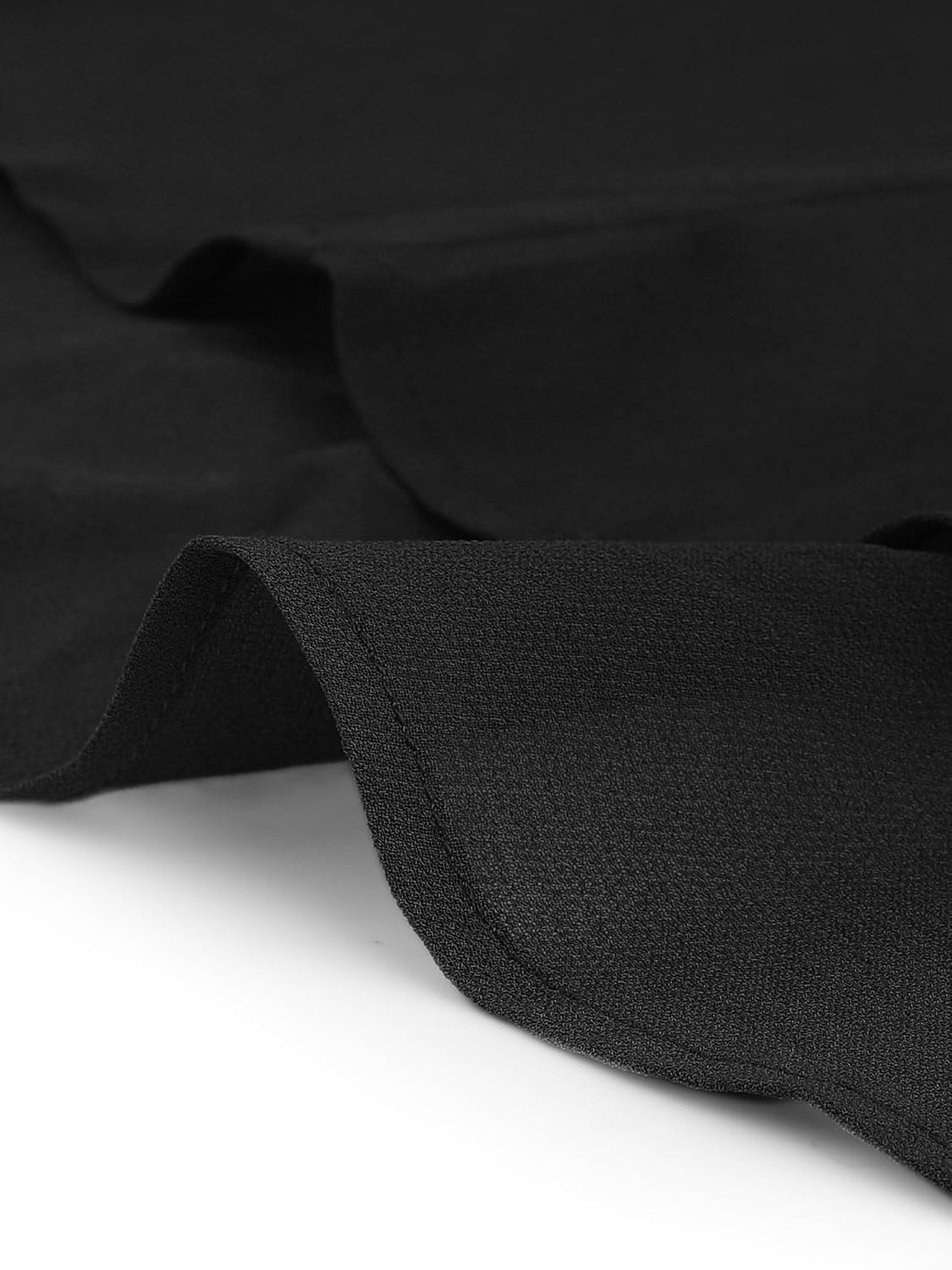 Seta T Women's High Low Tops Mock Neck Chiffon Blouse Tie Back Asymmetrical Sleeveless Shirt Casual Summer Top - Image 7