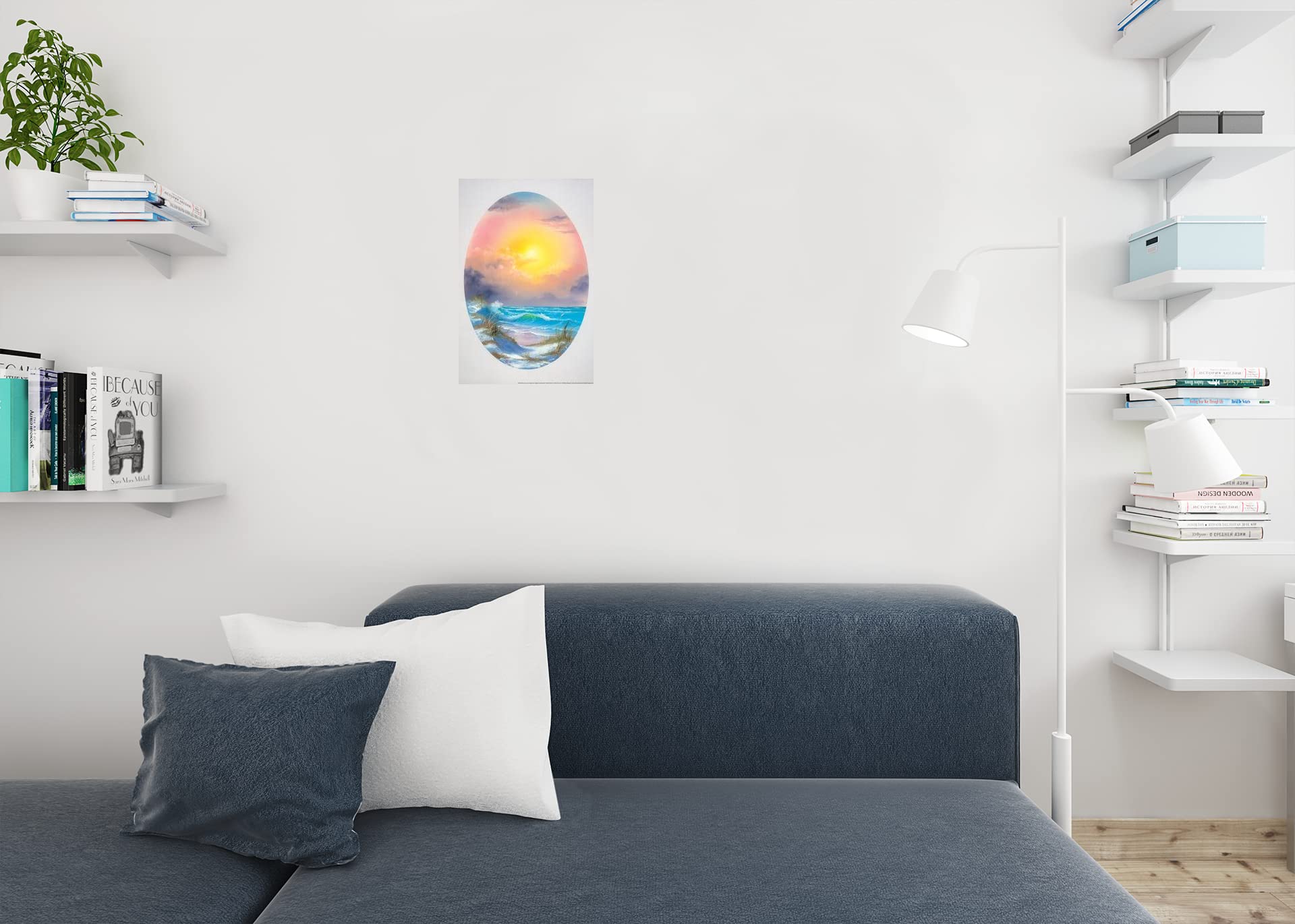 Amazon.com: Bob Ross Pastel Seascape Art Print Painting Poster