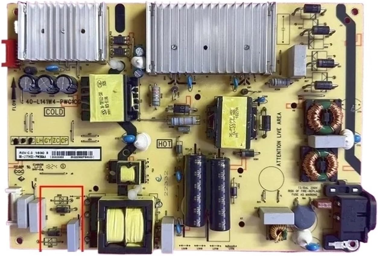TV Power Supply Board，Compatible For TCL, 55C5 65P5 65F6 55U7700C Power Board 40-L141W4-PWC1CG/PWB1CG(4 tubes B)