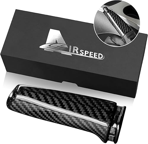 AIRSPEED de fibra de carbono para BMW Funda de mango de freno de mano Compatible con BMW 1 2 3 4 Series E90 E91 E92 Z4 E85 E86 E87 E81 E82 E87 E88