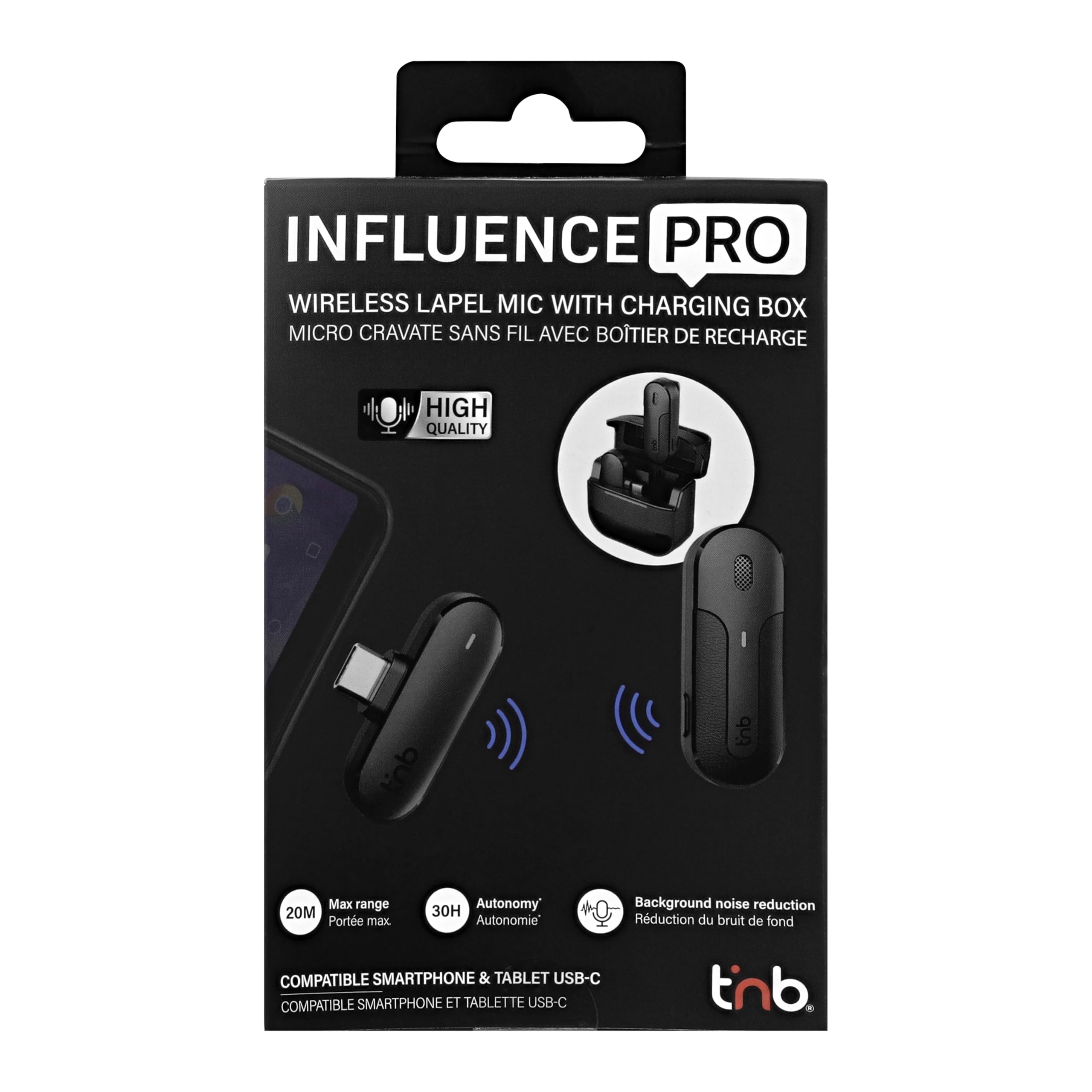 T'nB Buzz Pro - Micro Cravate sans Fil, Réduction de Bruit