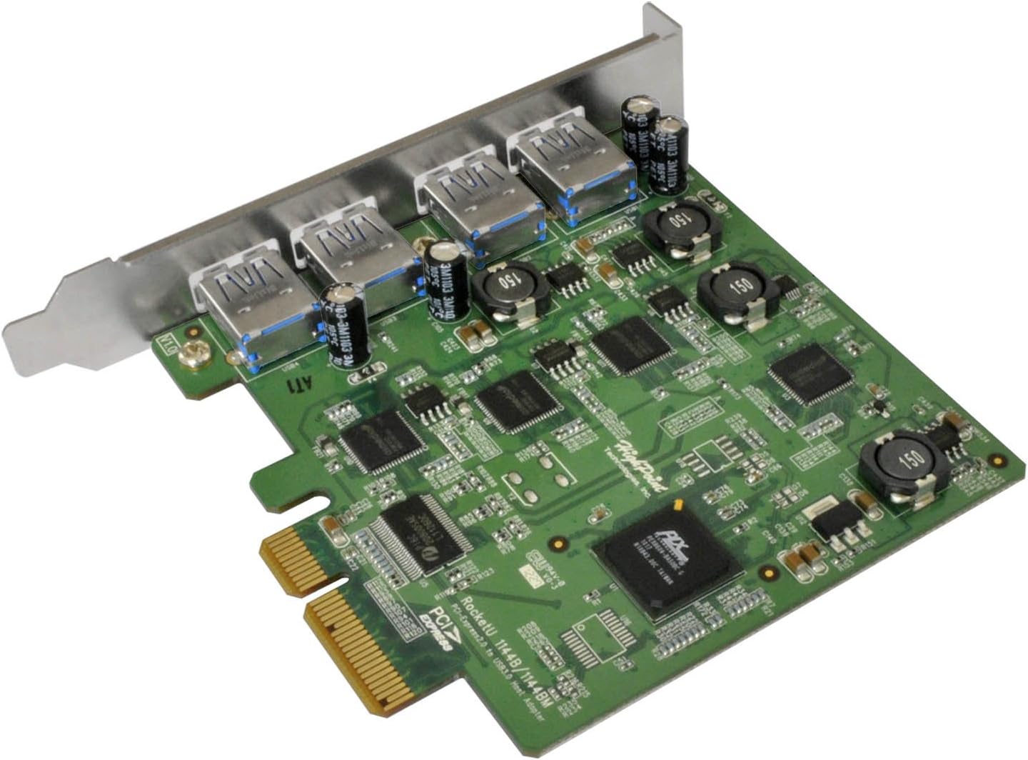 HighPoint RocketU 4-Port USB 3.0 PCI-Express 2.0 x4 HBA Controller RocketU 1144C