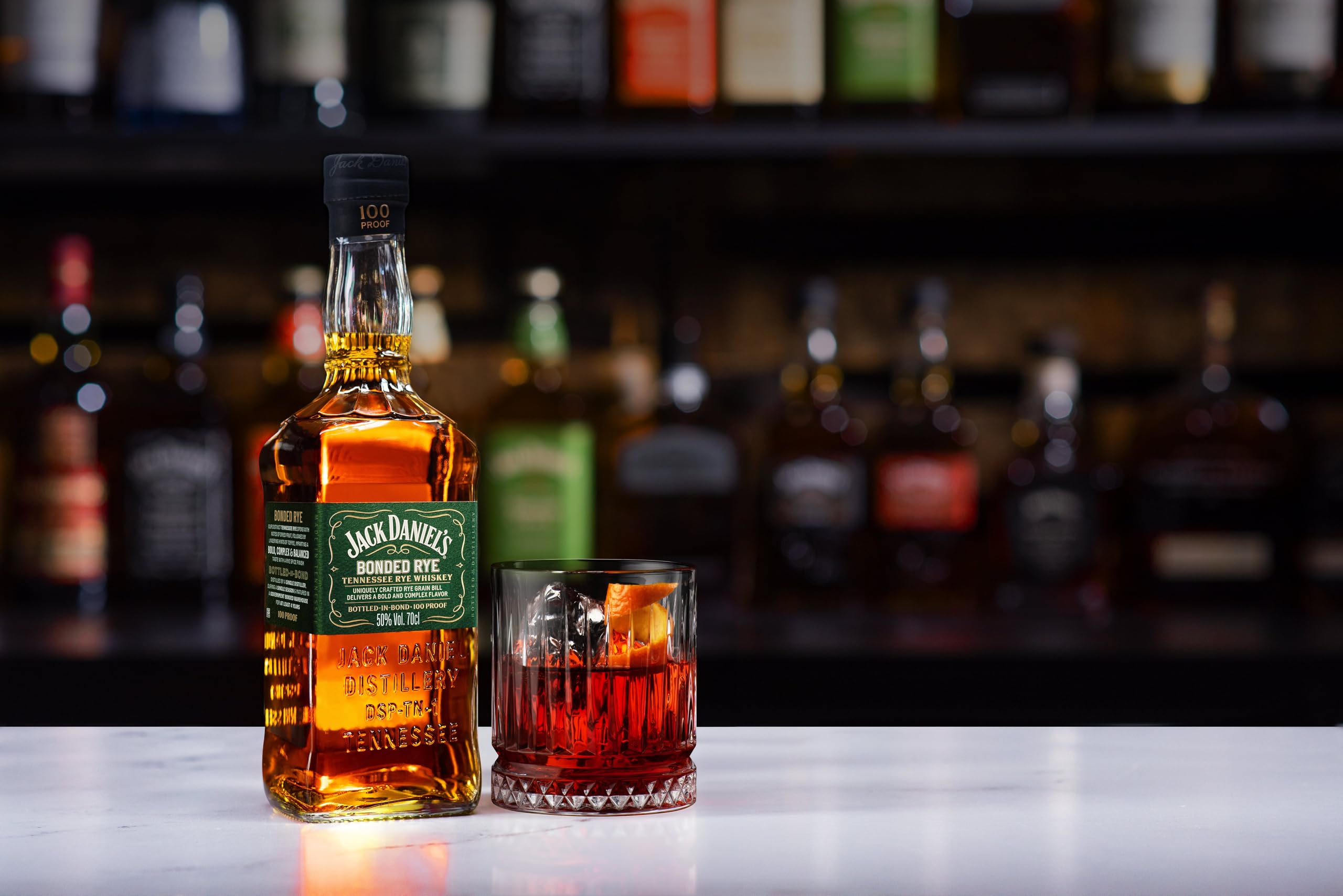 Jack Daniel's Bonded Rye Tennessee Rye Whiskey, 50% Vol Alcohol, 700 ml