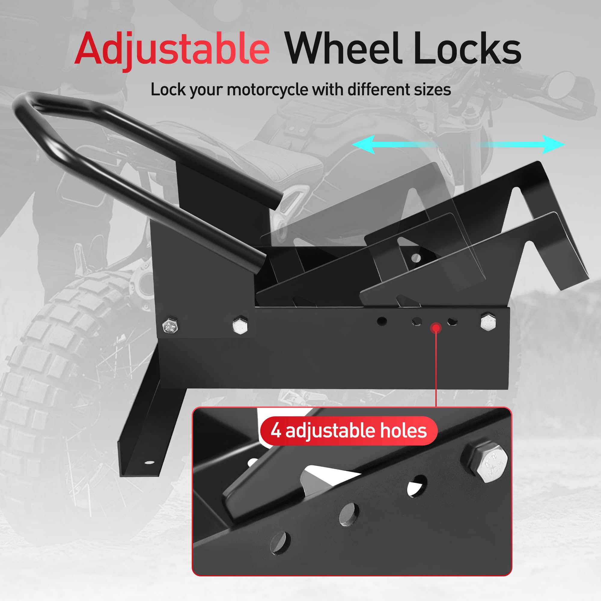 Amazon.com: JY PERFORMANCE Motorcycle Wheel Chock, Heavy