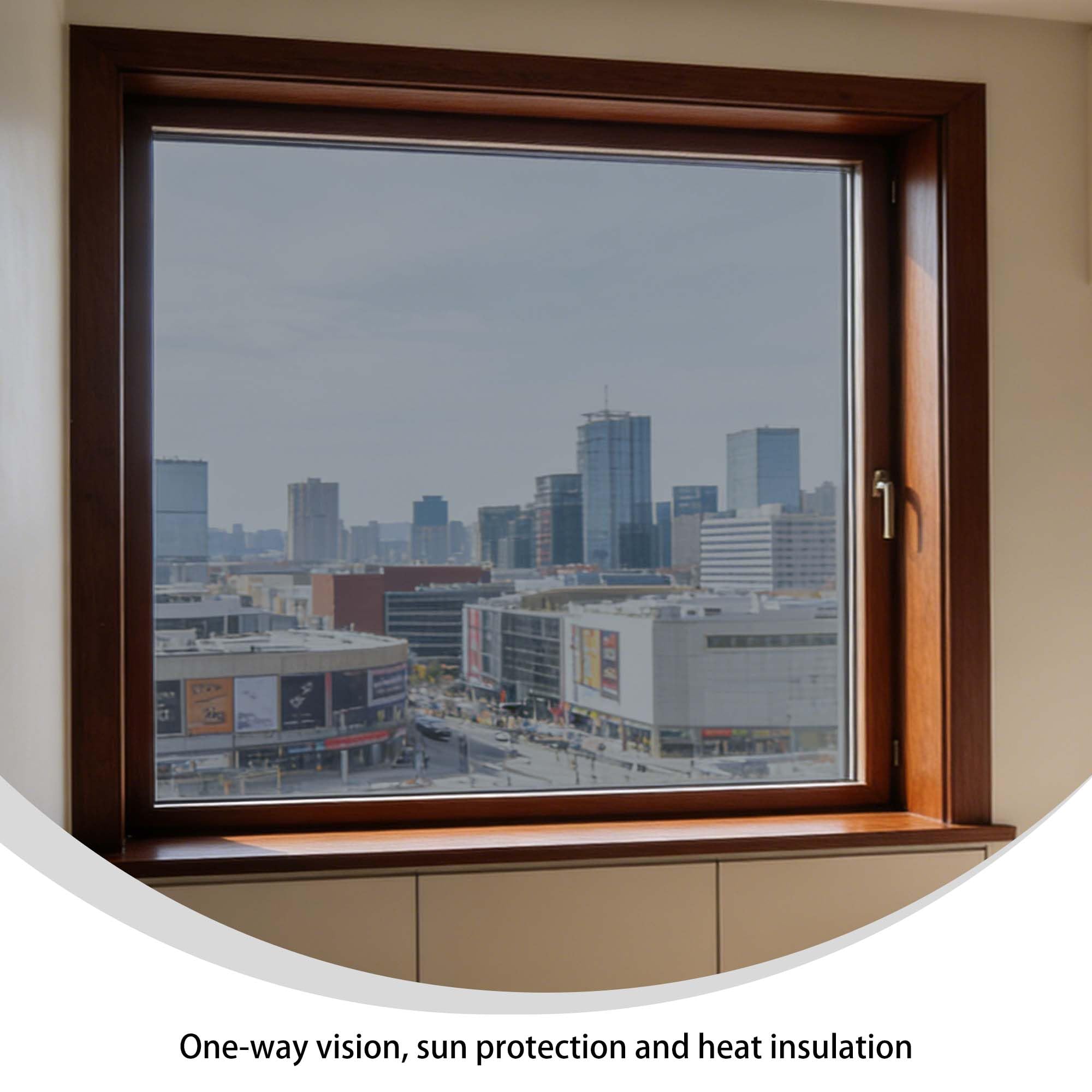 Sonnenschutzfolie Fenster Innen Fensterfolie Sonnenschutz 68 x 100 cm UV Schutz Sichtschutzfolie Reflektierende Fensterfolie Selbstklebend für Büro Und Haus, Doppelseitiges Silber
