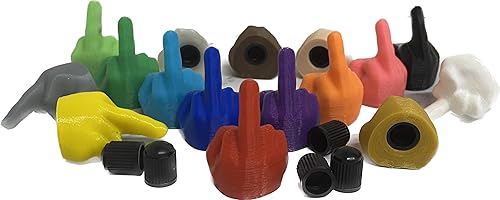 5 tapas de válvula de dedo medio, 16 colores, fabricadas en Estados Unidos