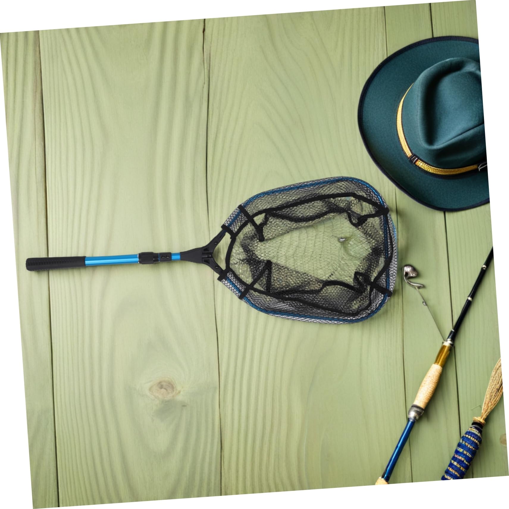 WOONEKY Pesca Plegable Retráctil con Mango Extensible Plegable para Lubina Trucha y Kayak