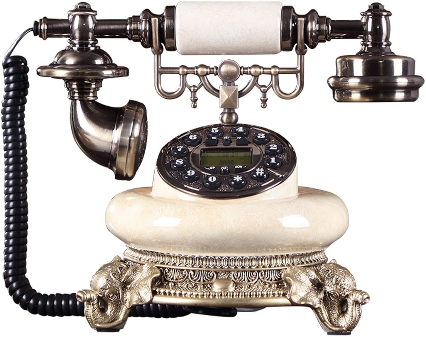 Téléphones à la maison à la mode rétro et vintage pour hall d'hôtel chic