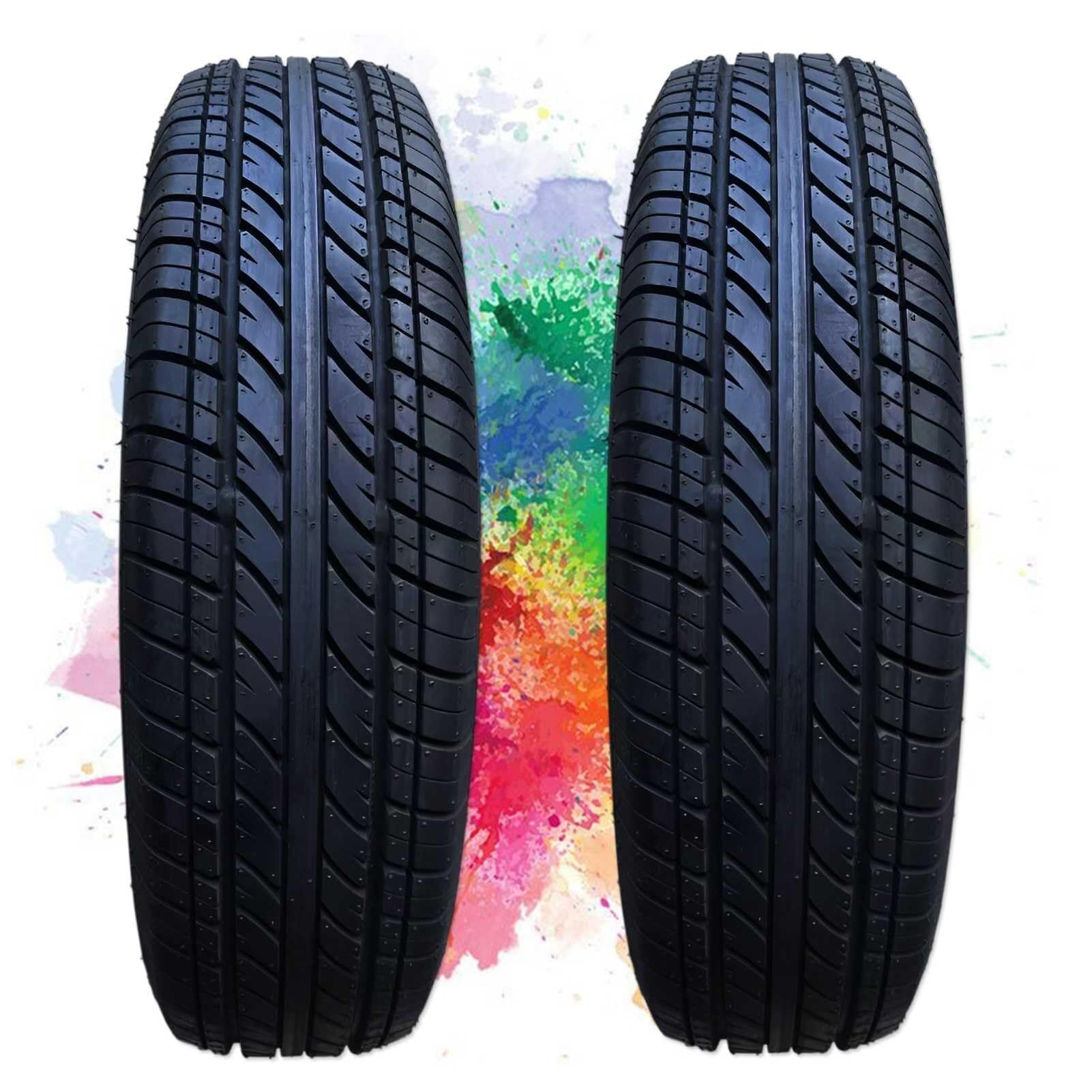 2PCS 135/70R13 Opona Radialna bez Wewnętrznej Rury na Cały Rok z Odpornością na Przebicia Niski Opór Toczenia, Cicha Jazda, Idealna dla Małych i Kompaktowych Samochodów